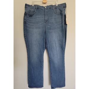 NWT NYDJ Women’s Plus 26W Curves 360 Marilyn Straight Jeans Blue
